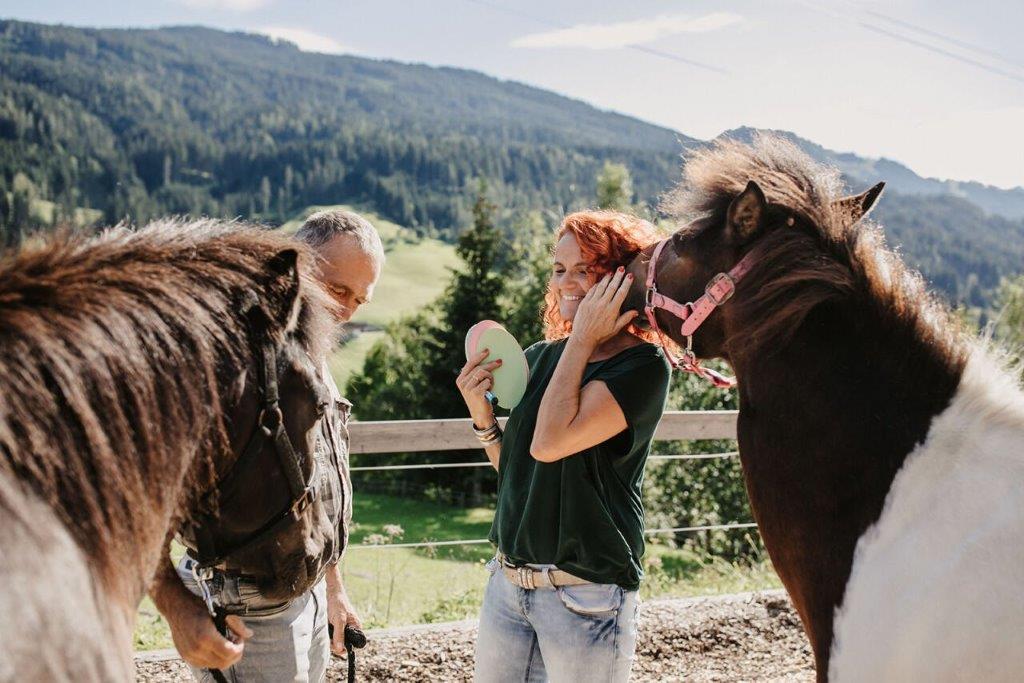 Ingrid Unteregger während dem Coaching